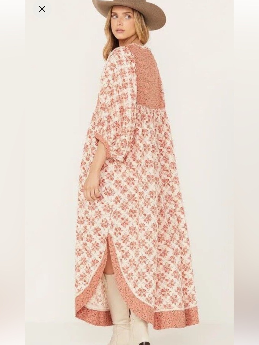 Free People Hazy Maisy Maxi Dress in Earth XS
